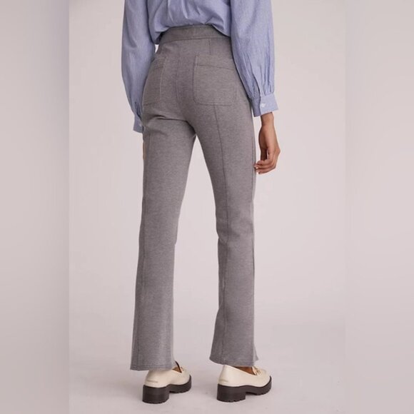 Maeve Gray Seamed Flare Pants - Picture 4 of 13